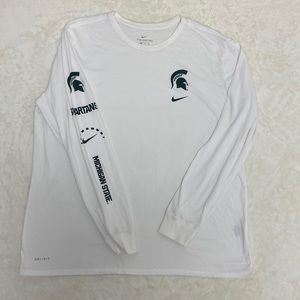 Michigan State Trojans long sleeve Nike Tee.  Size XXL. Great condition